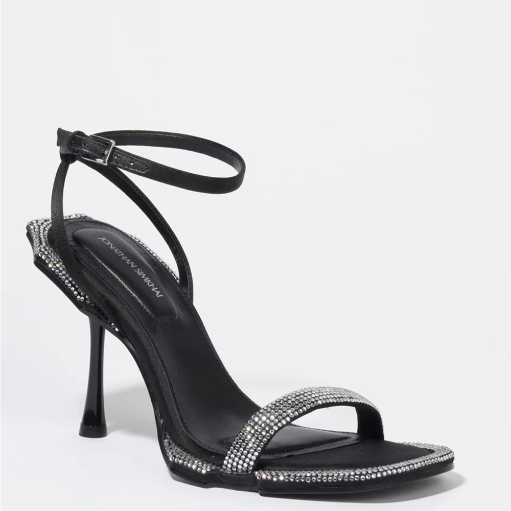 Jonathan Simkhai ICON CRYSTAL SCULPTED SANDAL HEEL